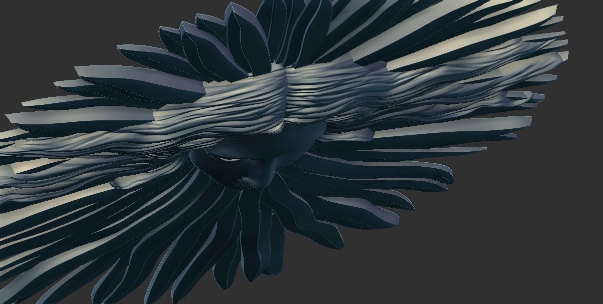 Symbol of Louis the XIV The Sun King 3D printable model cnc 3D print model_4