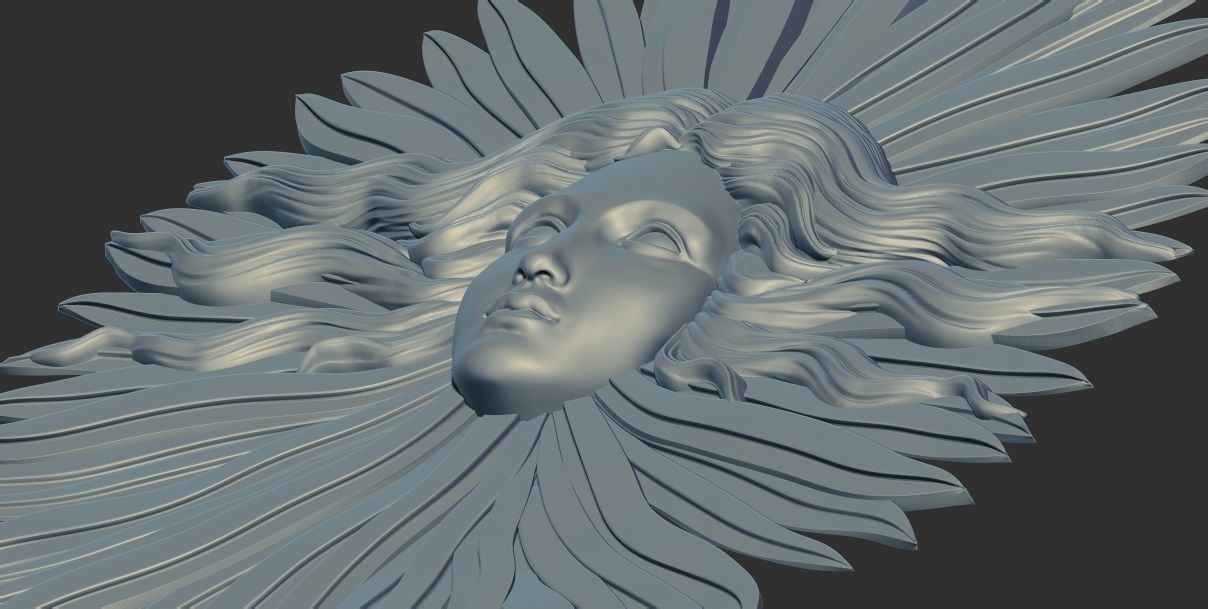 Symbol of Louis the XIV The Sun King 3D printable model cnc 3D print model_3