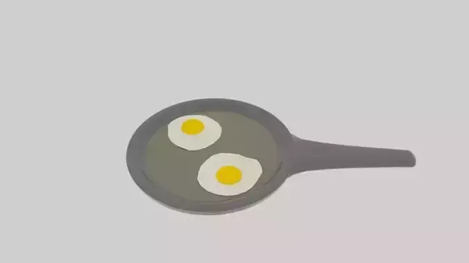 Low Poly Fried Eggs