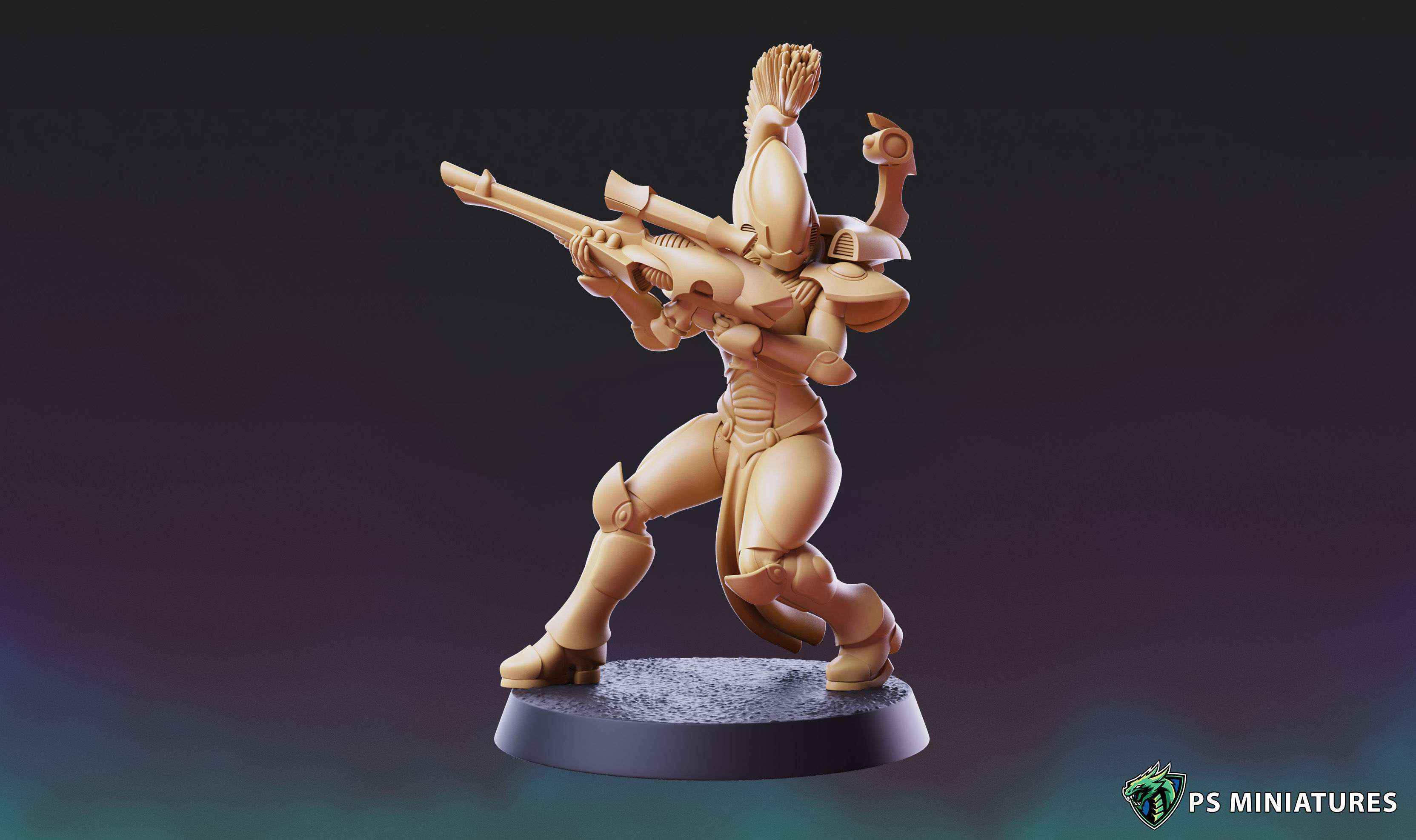 Space Elf Vanquisher Female Bundle 3D print model_14
