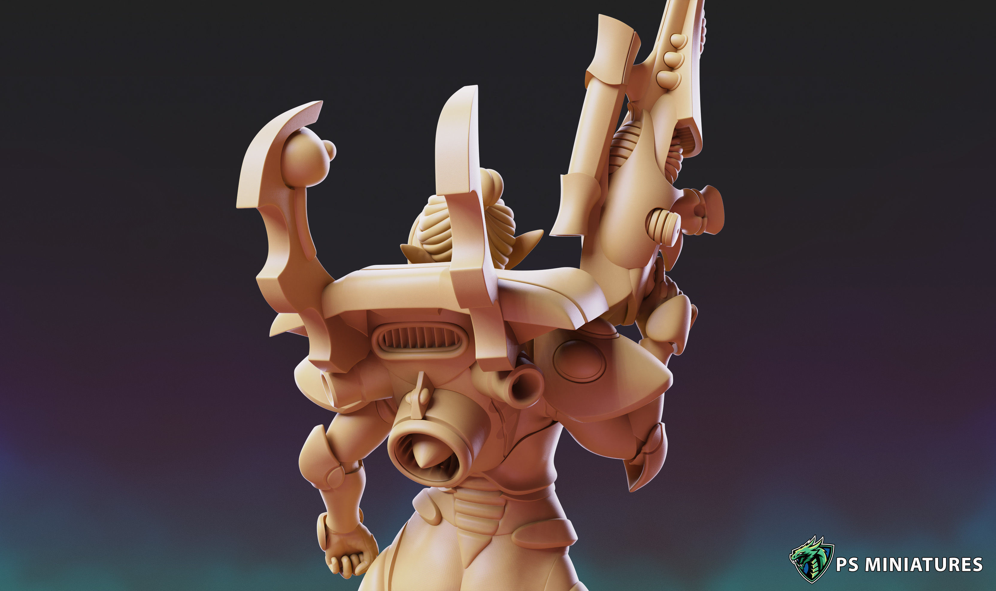 Space Elf Vanquisher Female Bundle 3D print model_22