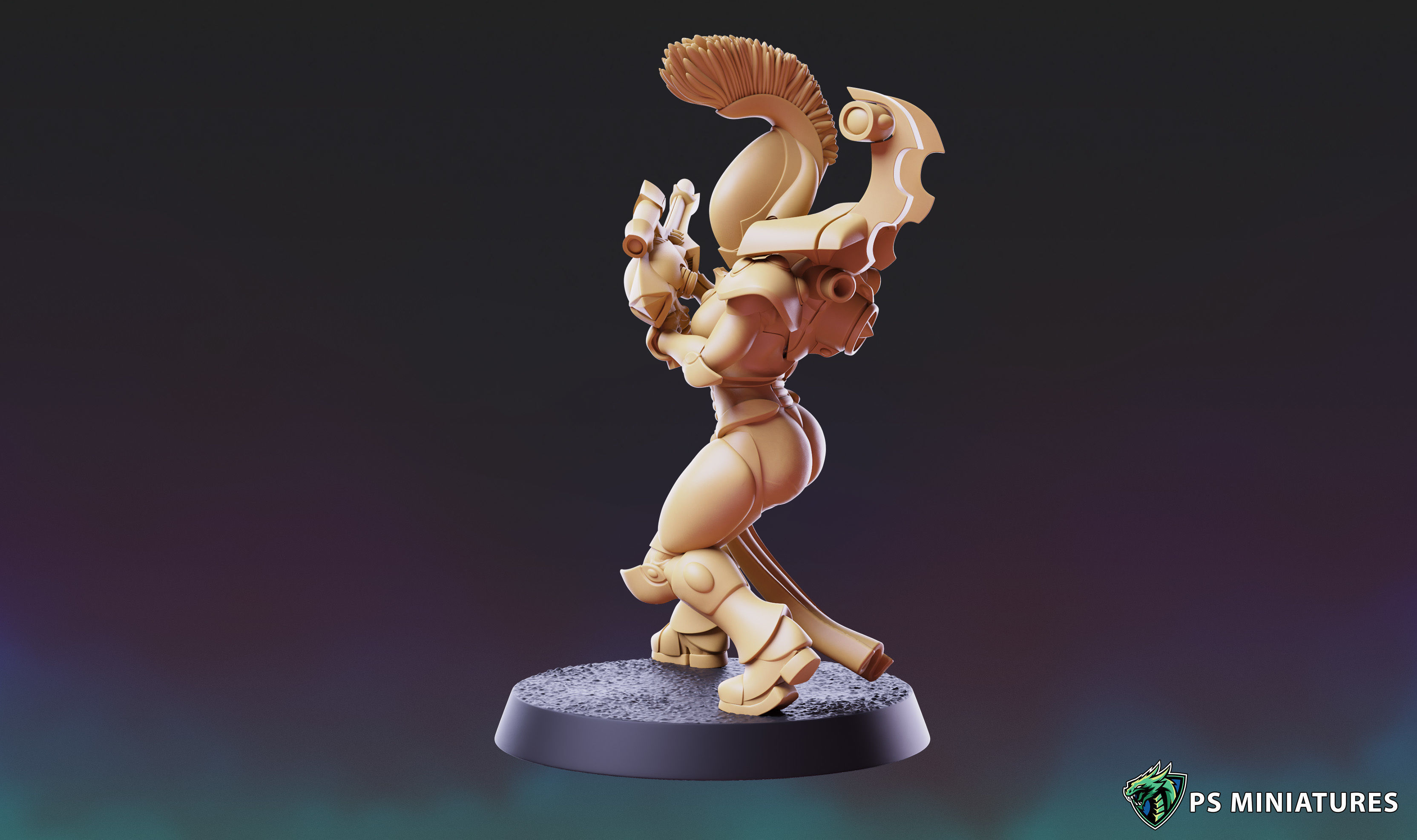 Space Elf Vanquisher Female Bundle 3D print model_42