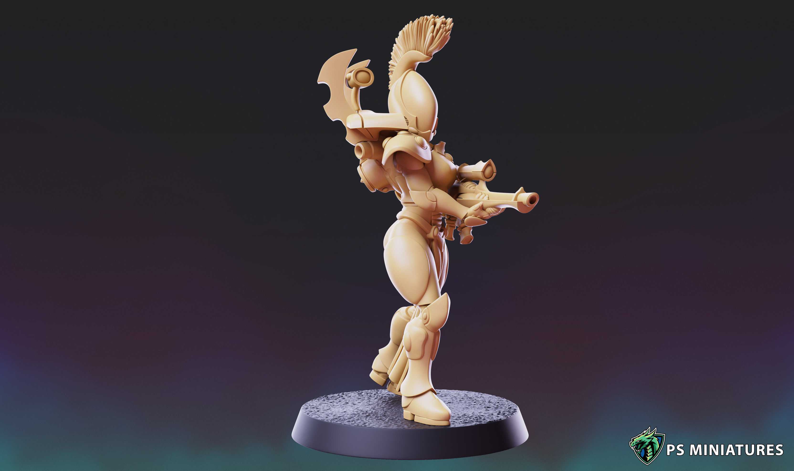 Space Elf Vanquisher Female Bundle 3D print model_32