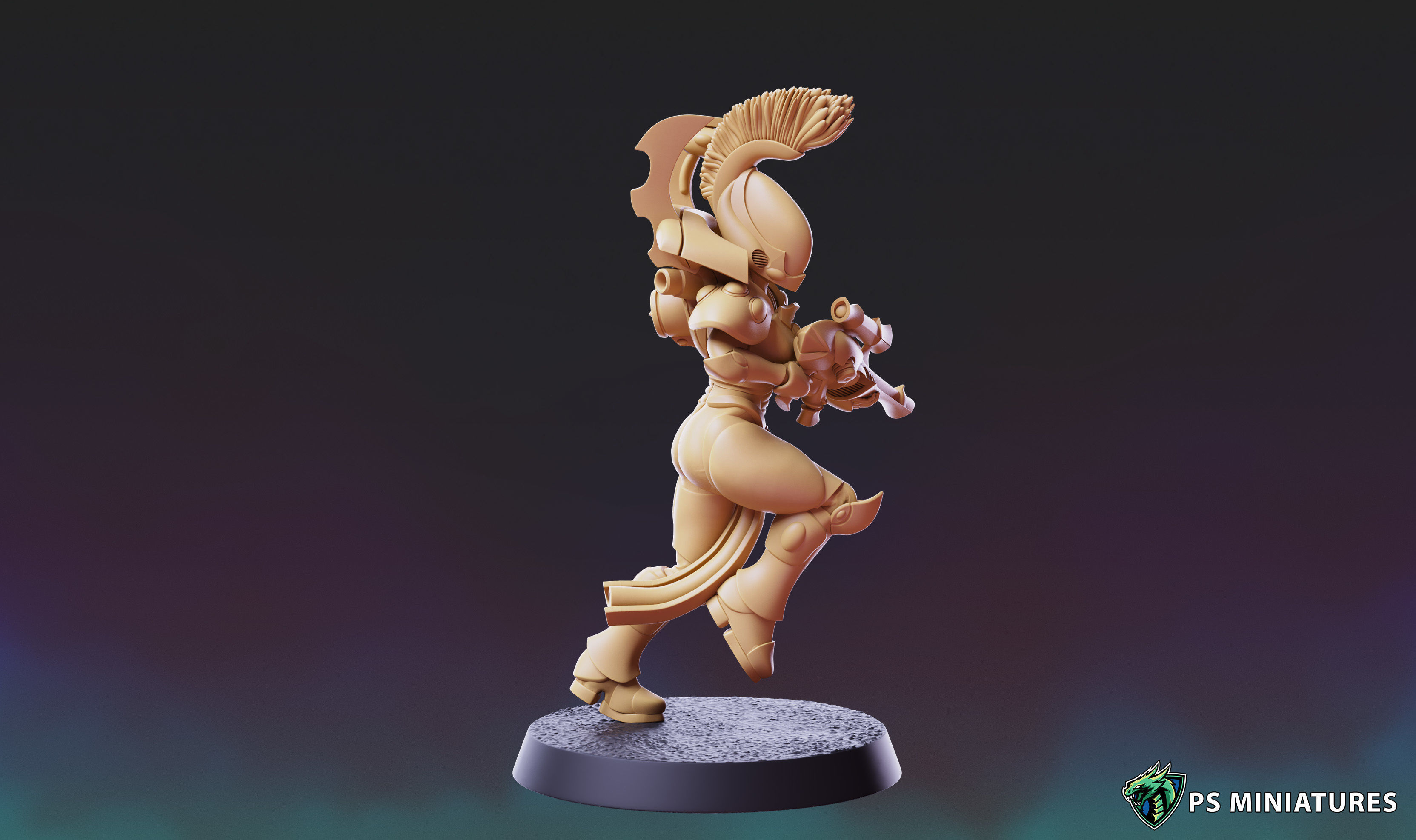 Space Elf Vanquisher Female Bundle 3D print model_25