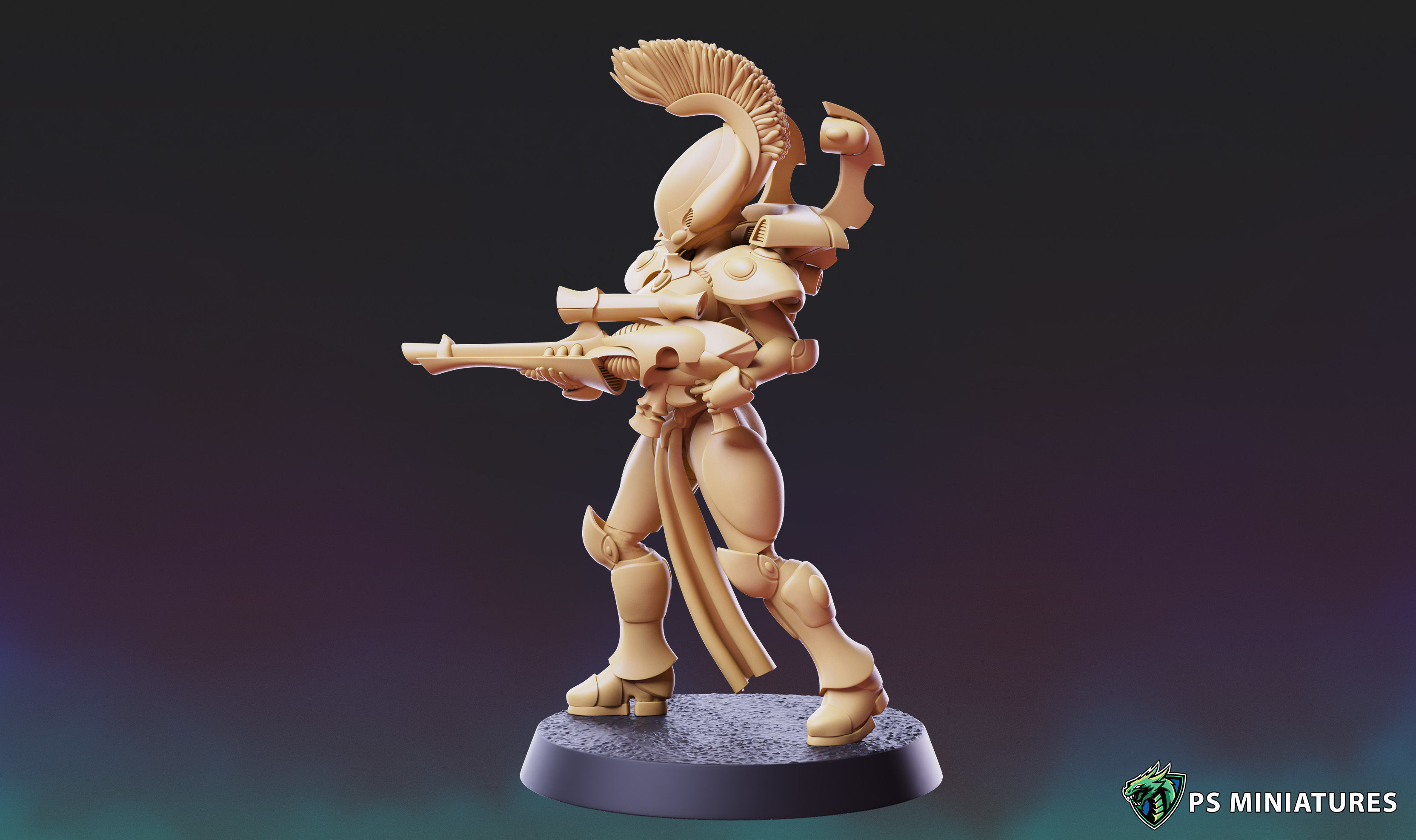 Space Elf Vanquisher Female Bundle 3D print model_33
