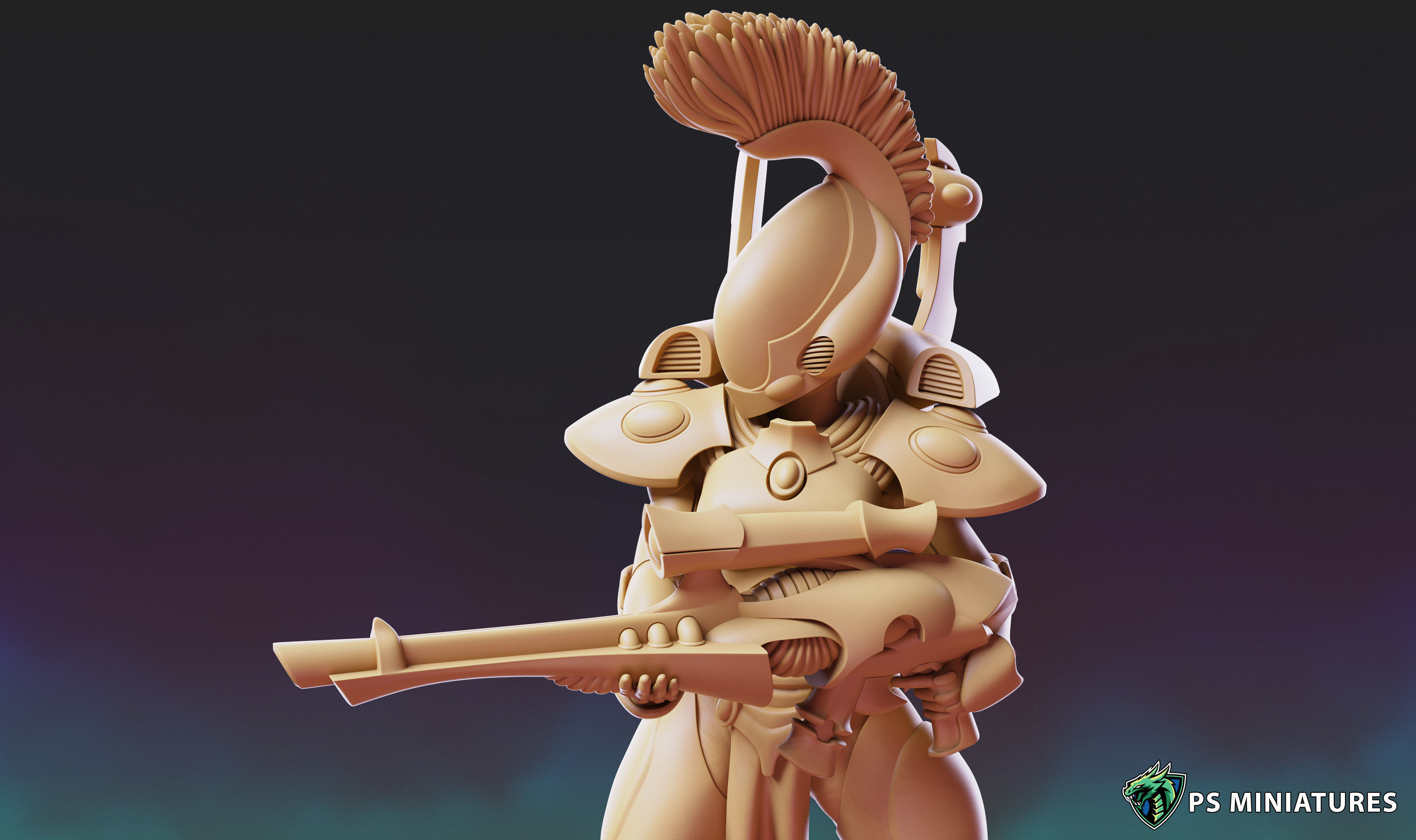 Space Elf Vanquisher Female Bundle 3D print model_35