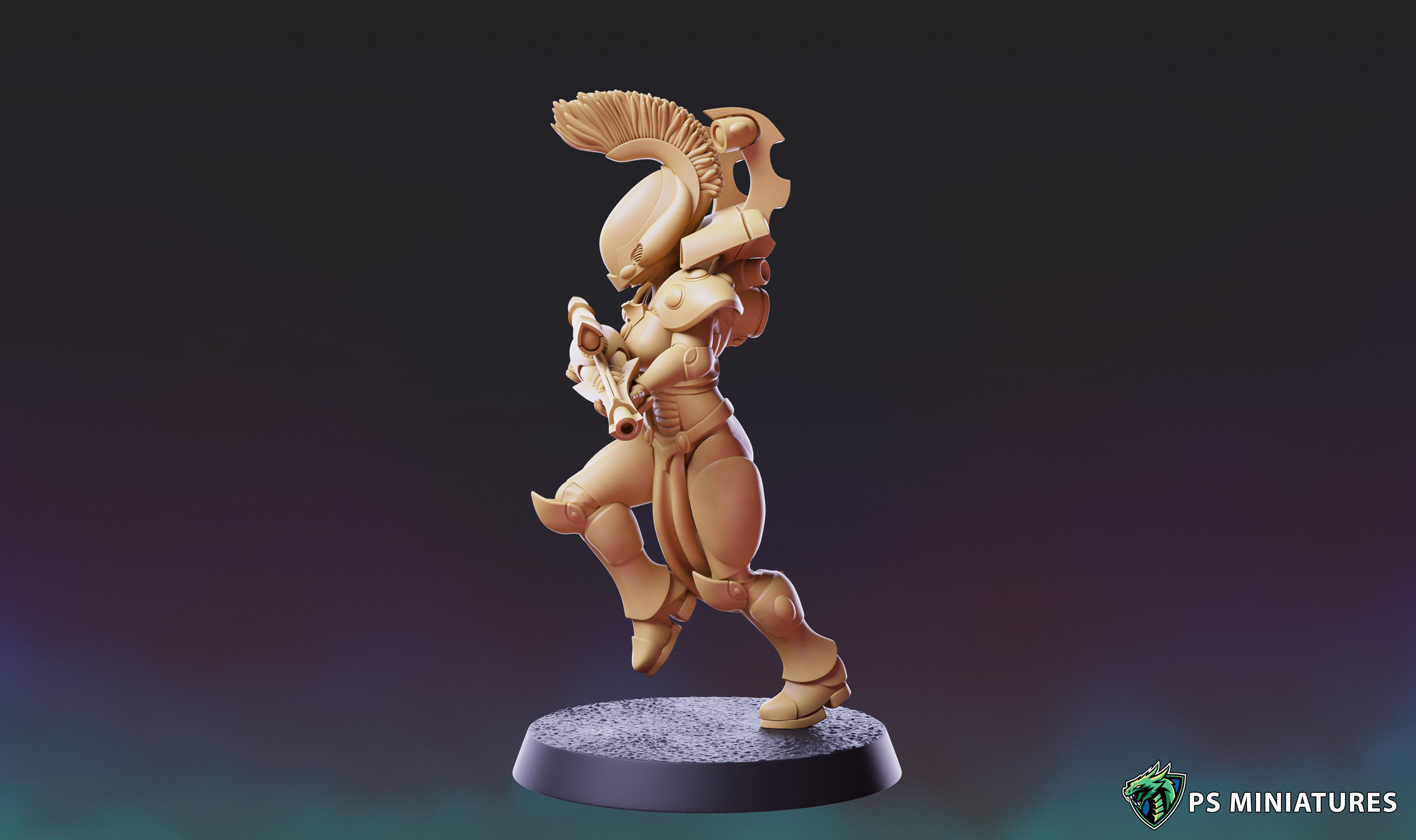Space Elf Vanquisher Female Bundle 3D print model_26