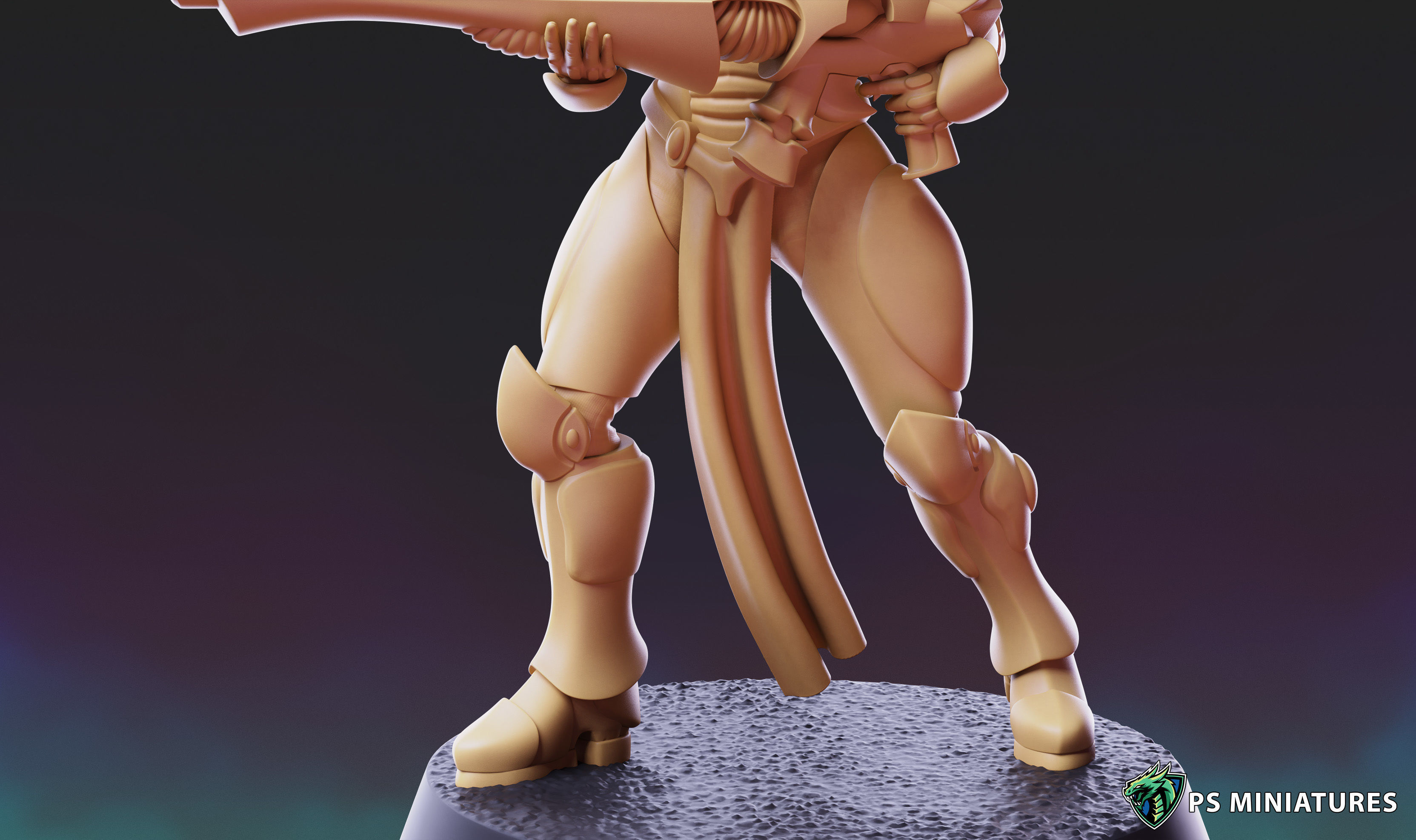 Space Elf Vanquisher Female Bundle 3D print model_37