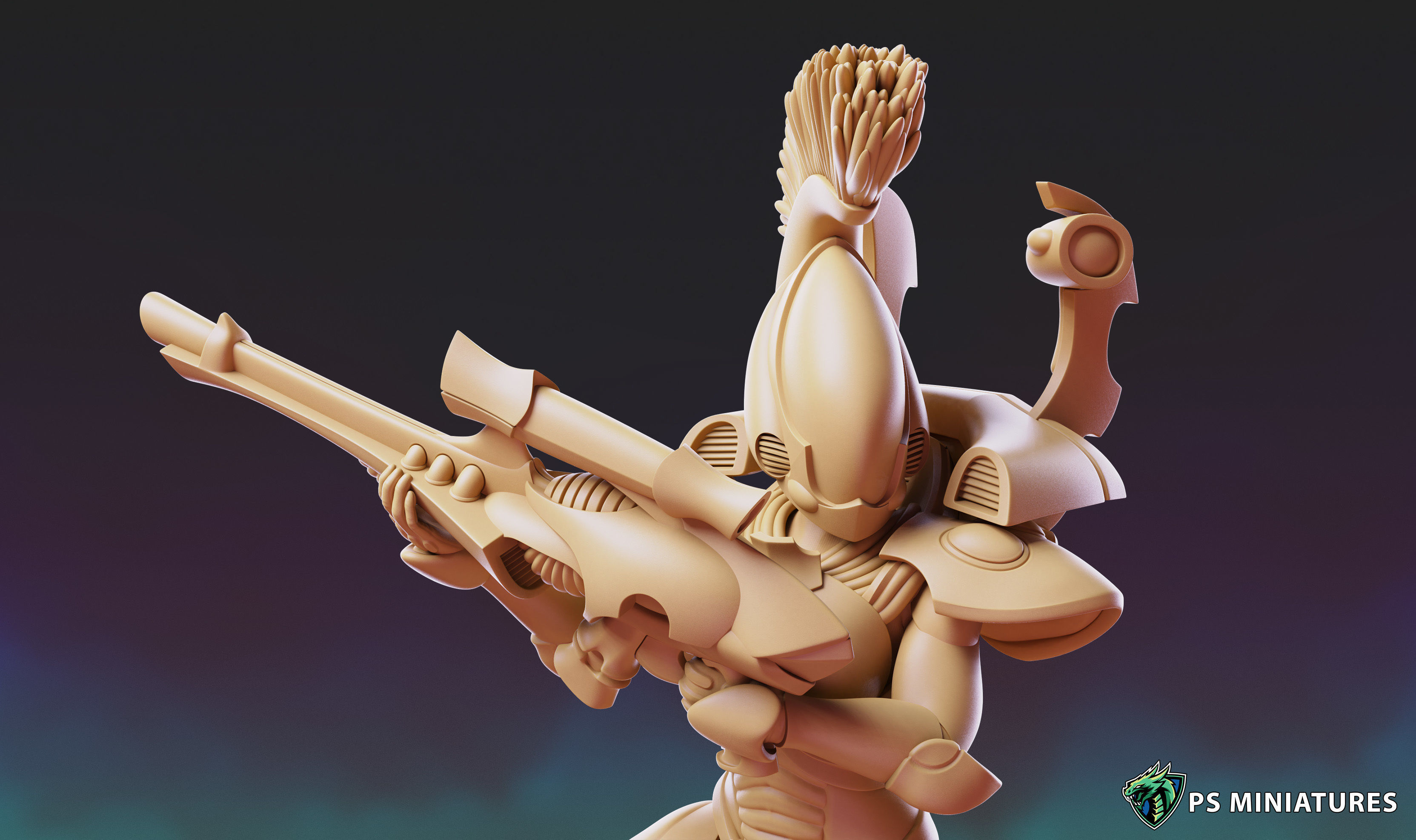 Space Elf Vanquisher Female Bundle 3D print model_44