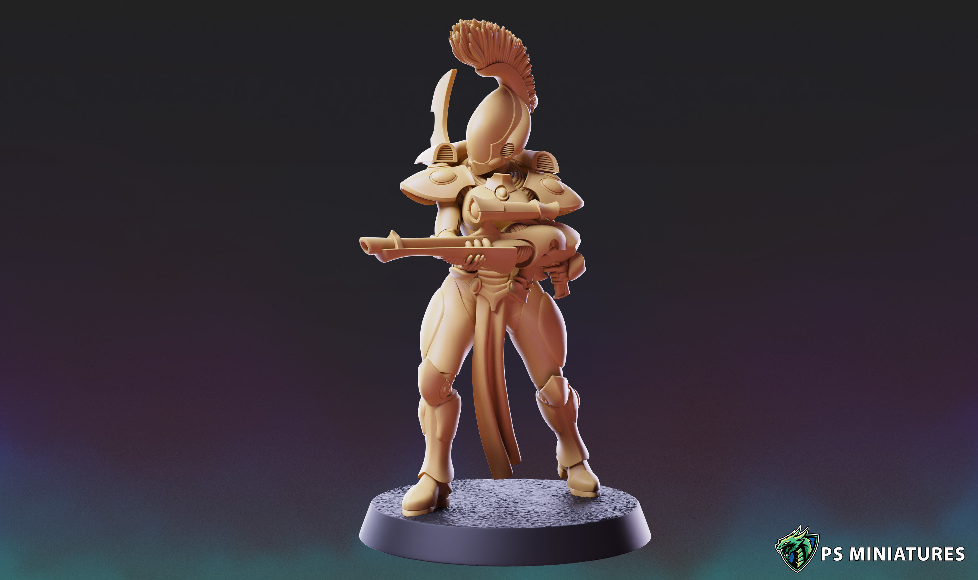 Space Elf Vanquisher Female Bundle 3D print model_15