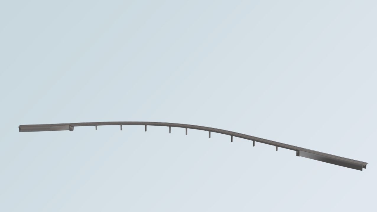 Bridge road  3D model_2