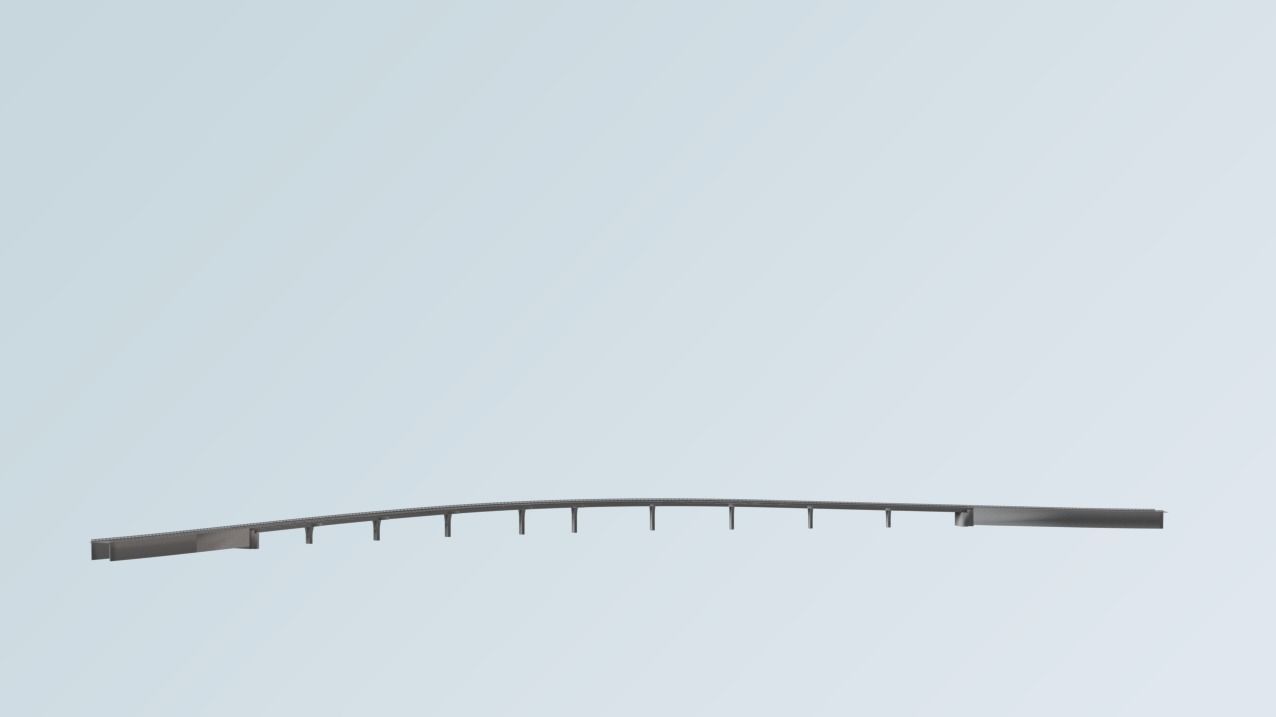 Bridge road  3D model_1