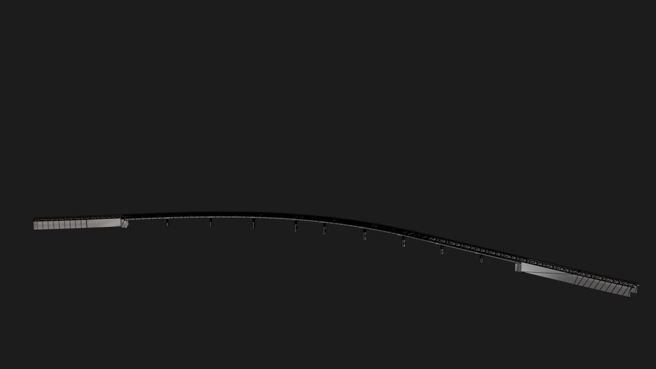 Bridge road  3D model_5