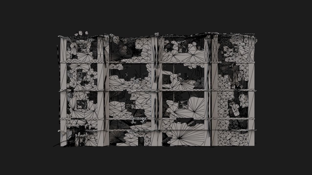 building destroyed 3D model_7