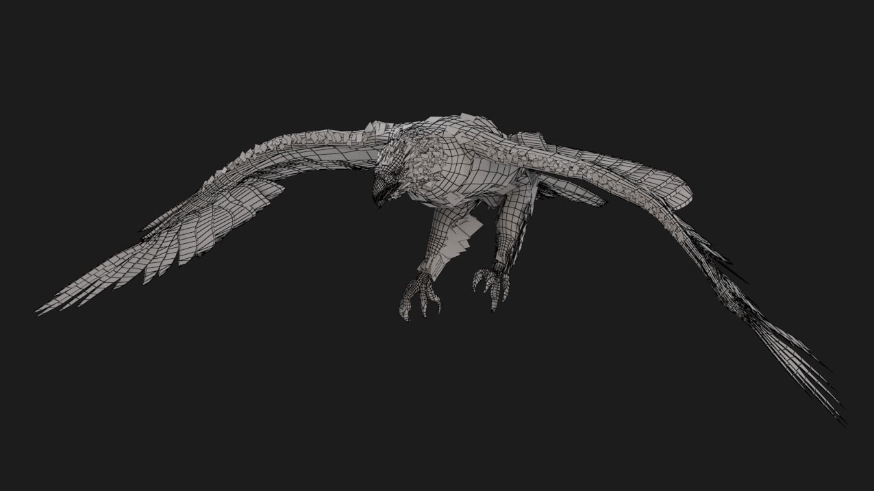 Eagle - Golden eagle  3D model_7