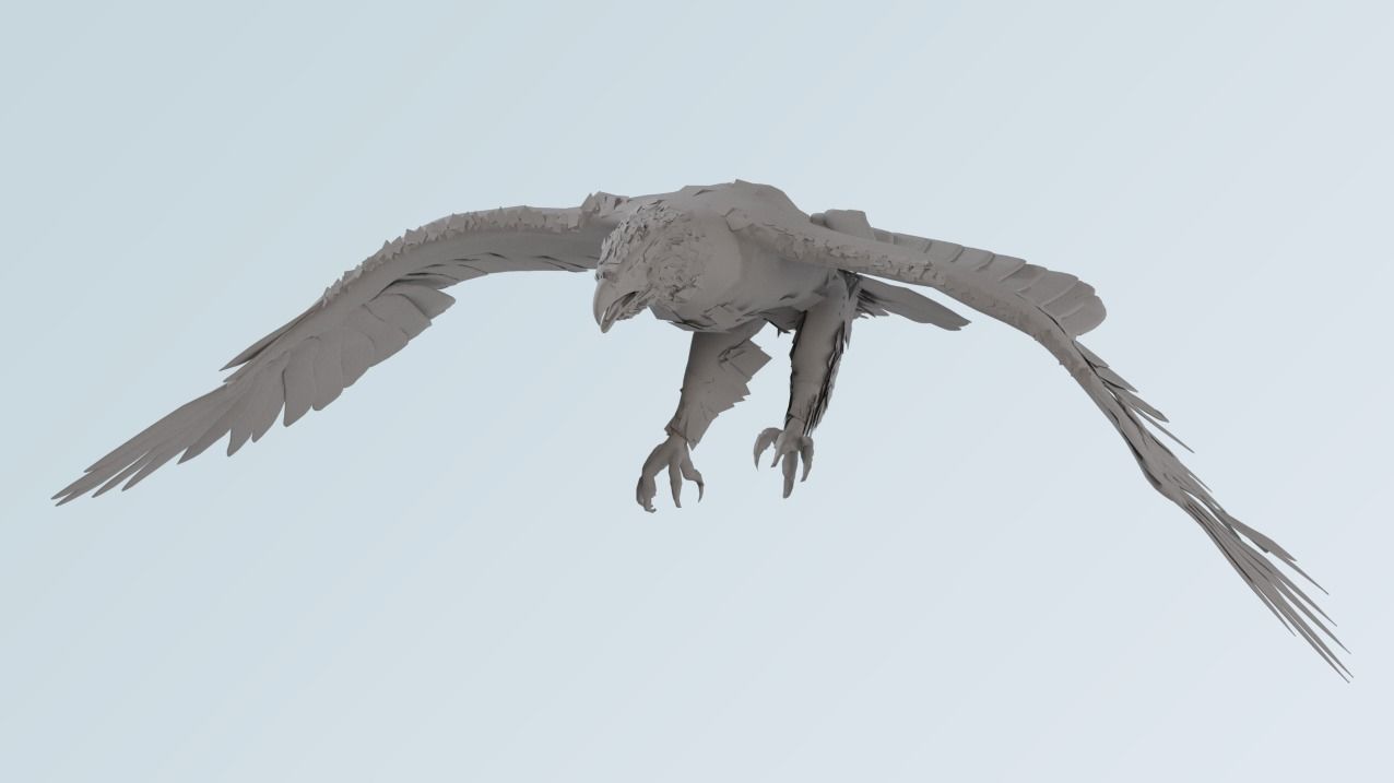 Eagle - Golden eagle  3D model_1