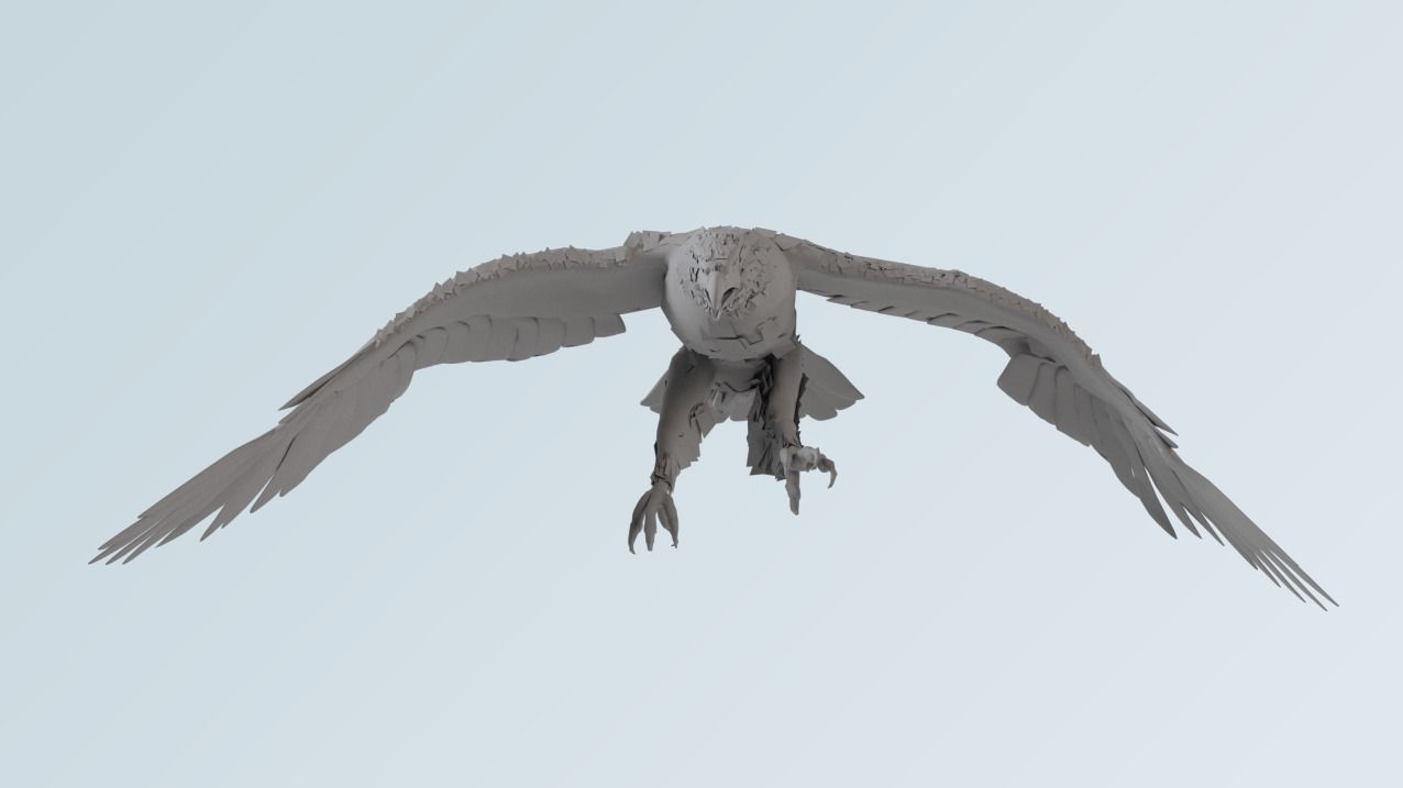 Eagle - Golden eagle  3D model_2