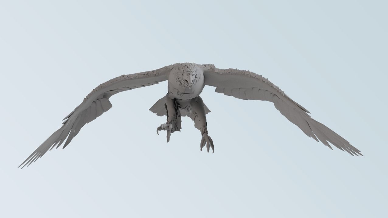 Eagle - Golden eagle  3D model_4