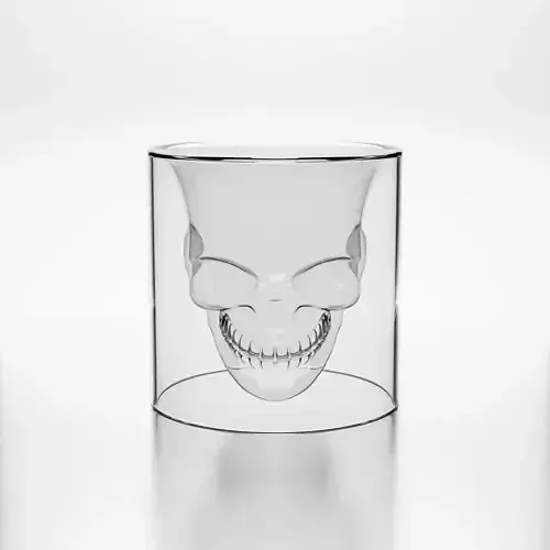 Skull Glass Cup