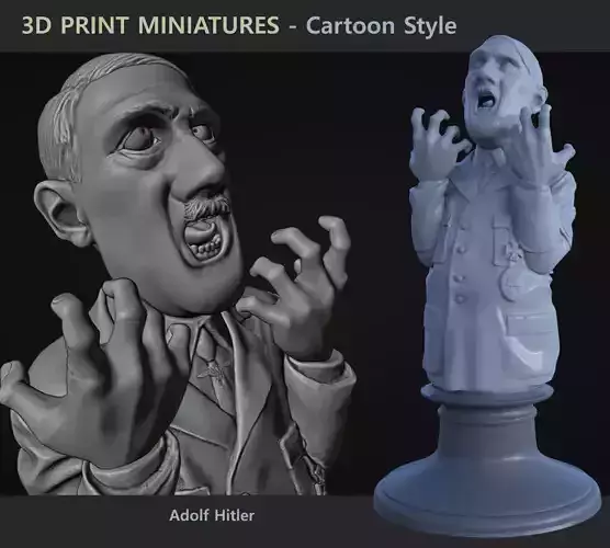 Bust Hitler 3D print model