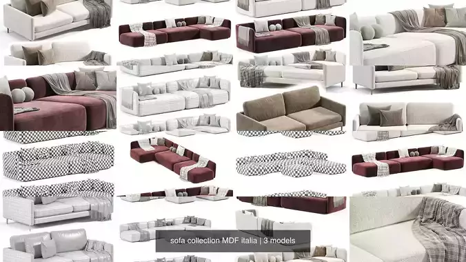 sofa collection MDF italia