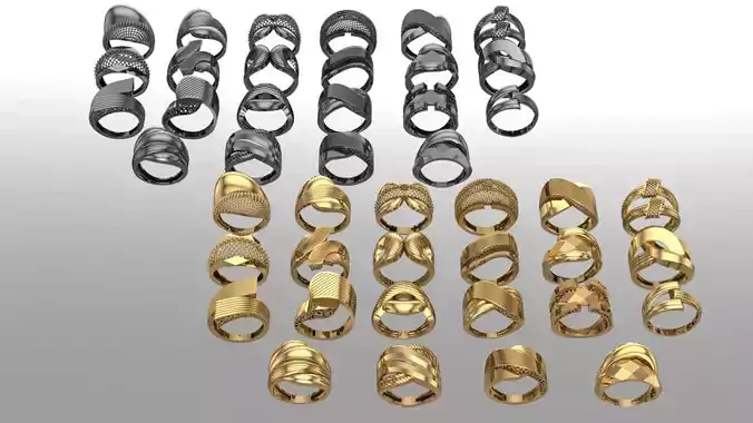 22 fusion ring new design 3D print model