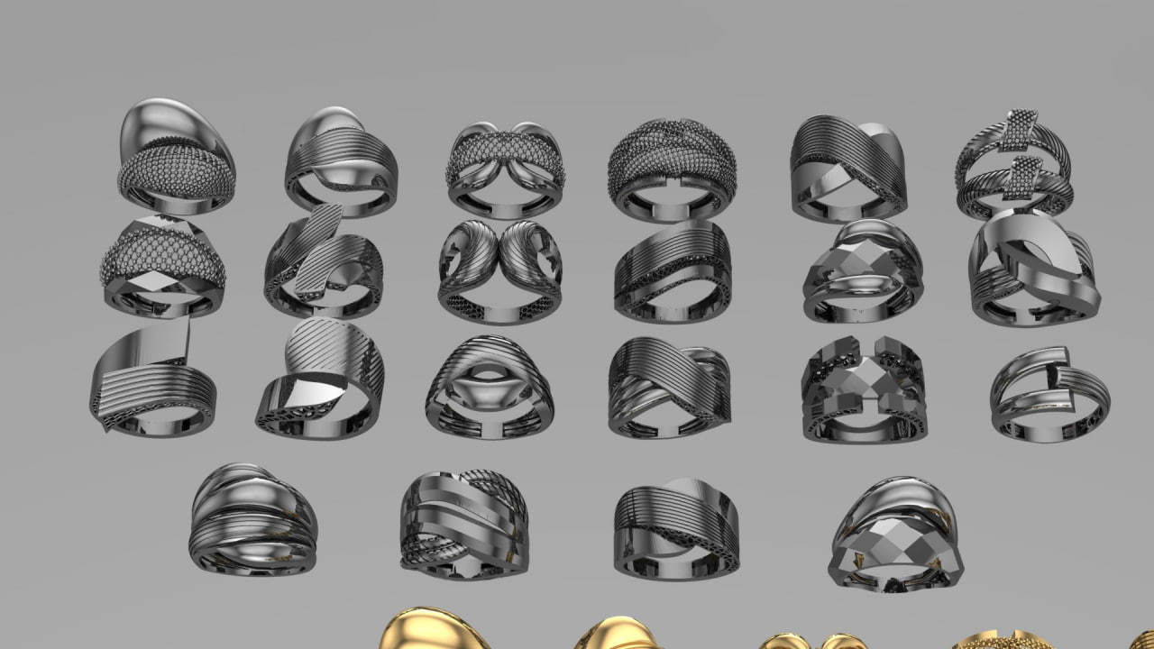 22 fusion ring new design 3D print model_1