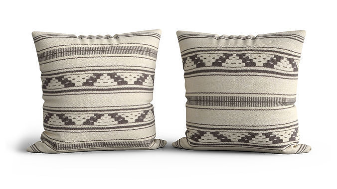Kelim floor cushion Egypt 3D model