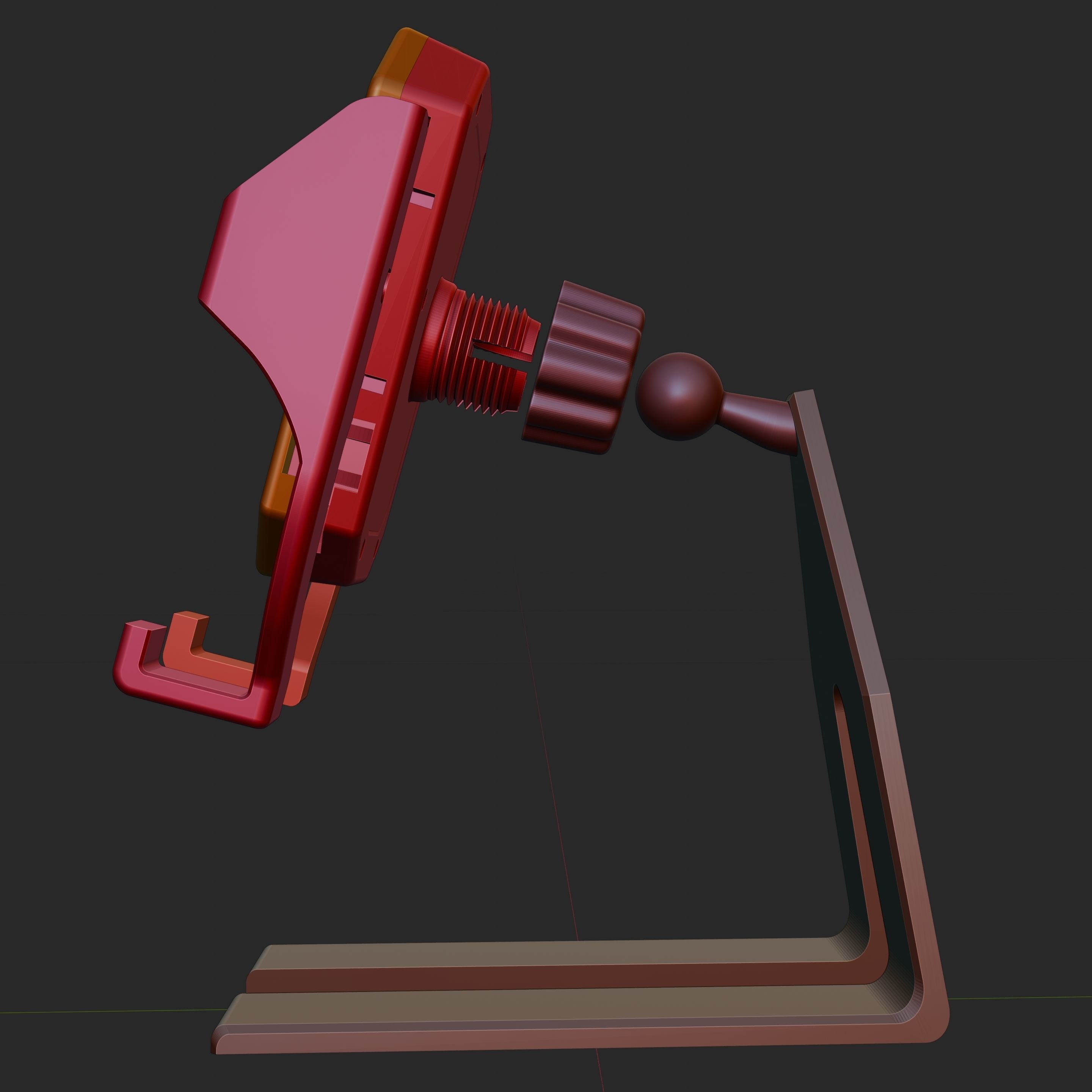 Phone holder 3D print model_4