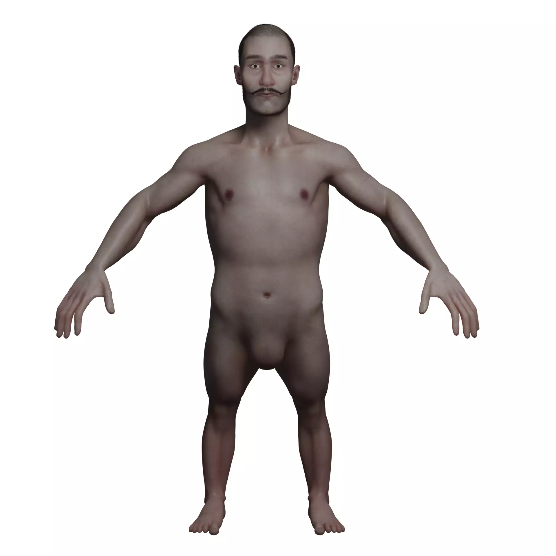 DWARF Low-poly 3D model_0