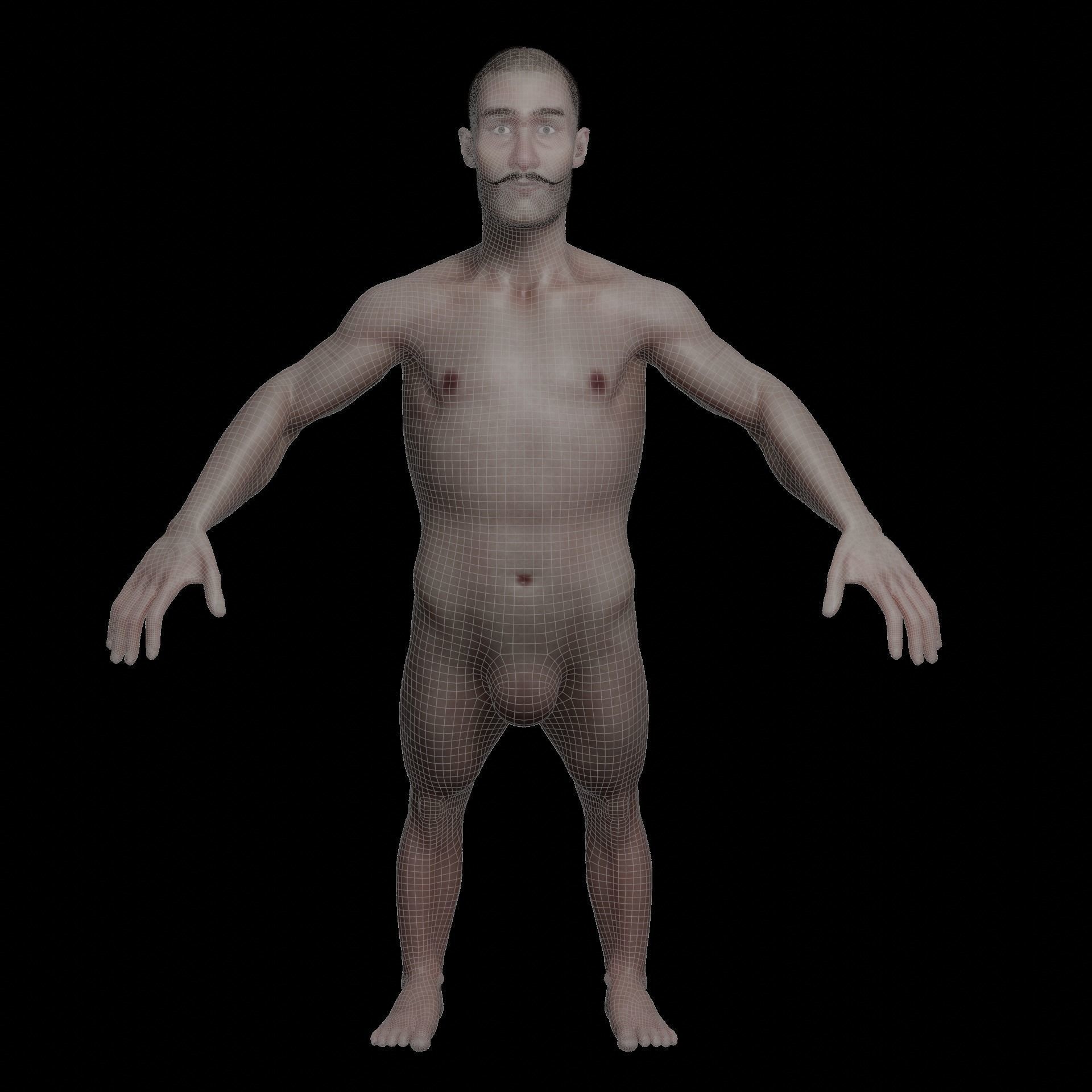 DWARF Low-poly 3D model_1