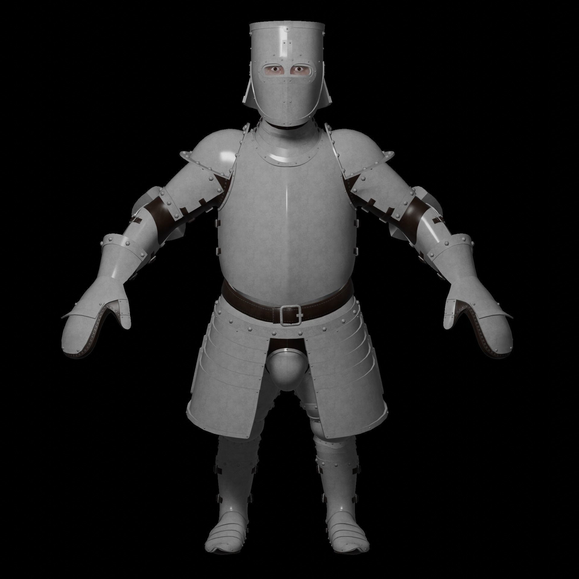 DWARF Low-poly 3D model_2