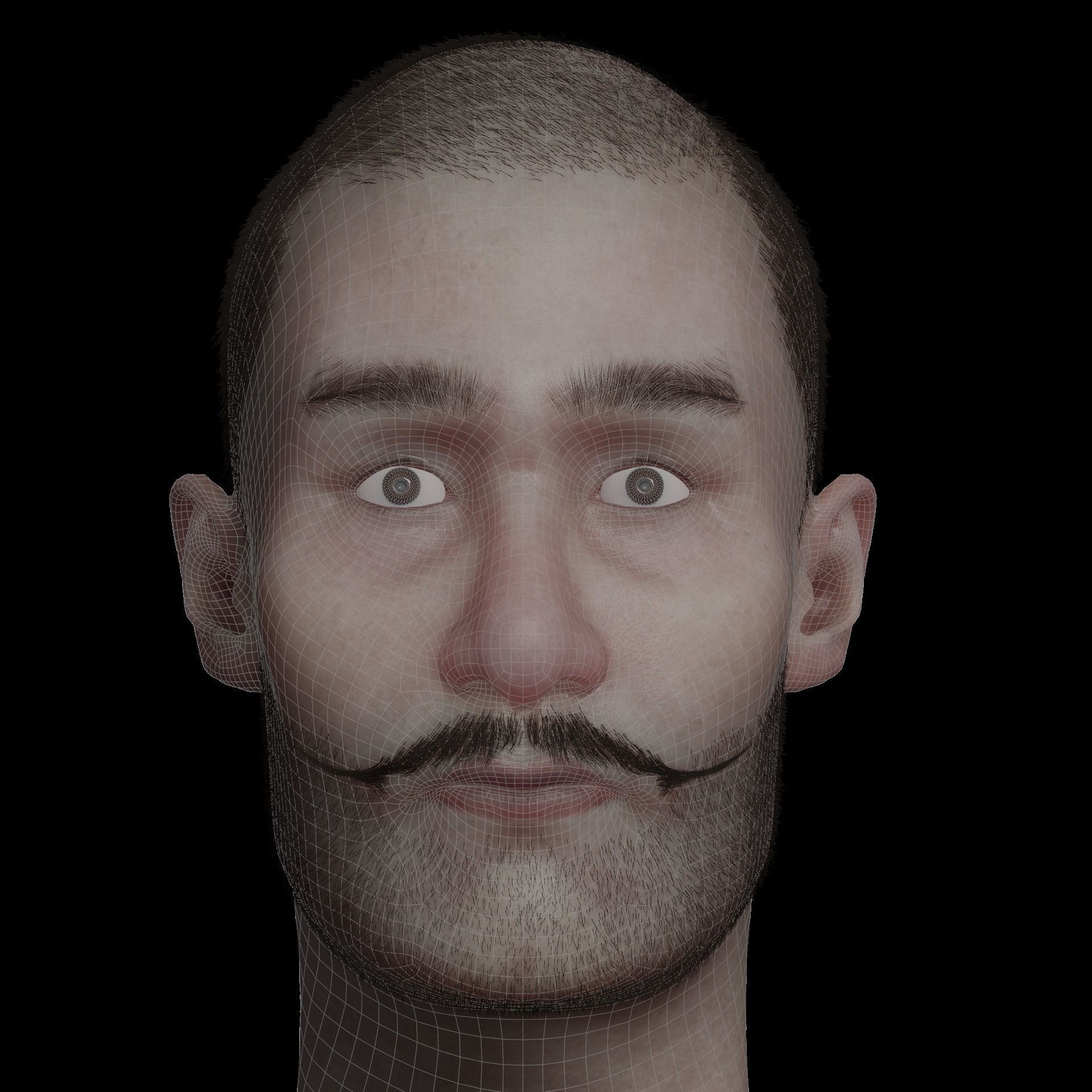 DWARF Low-poly 3D model_6