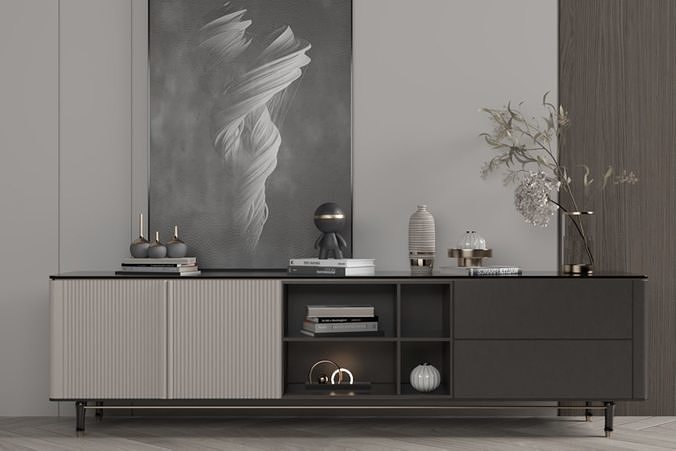 TV cabinet 3D model