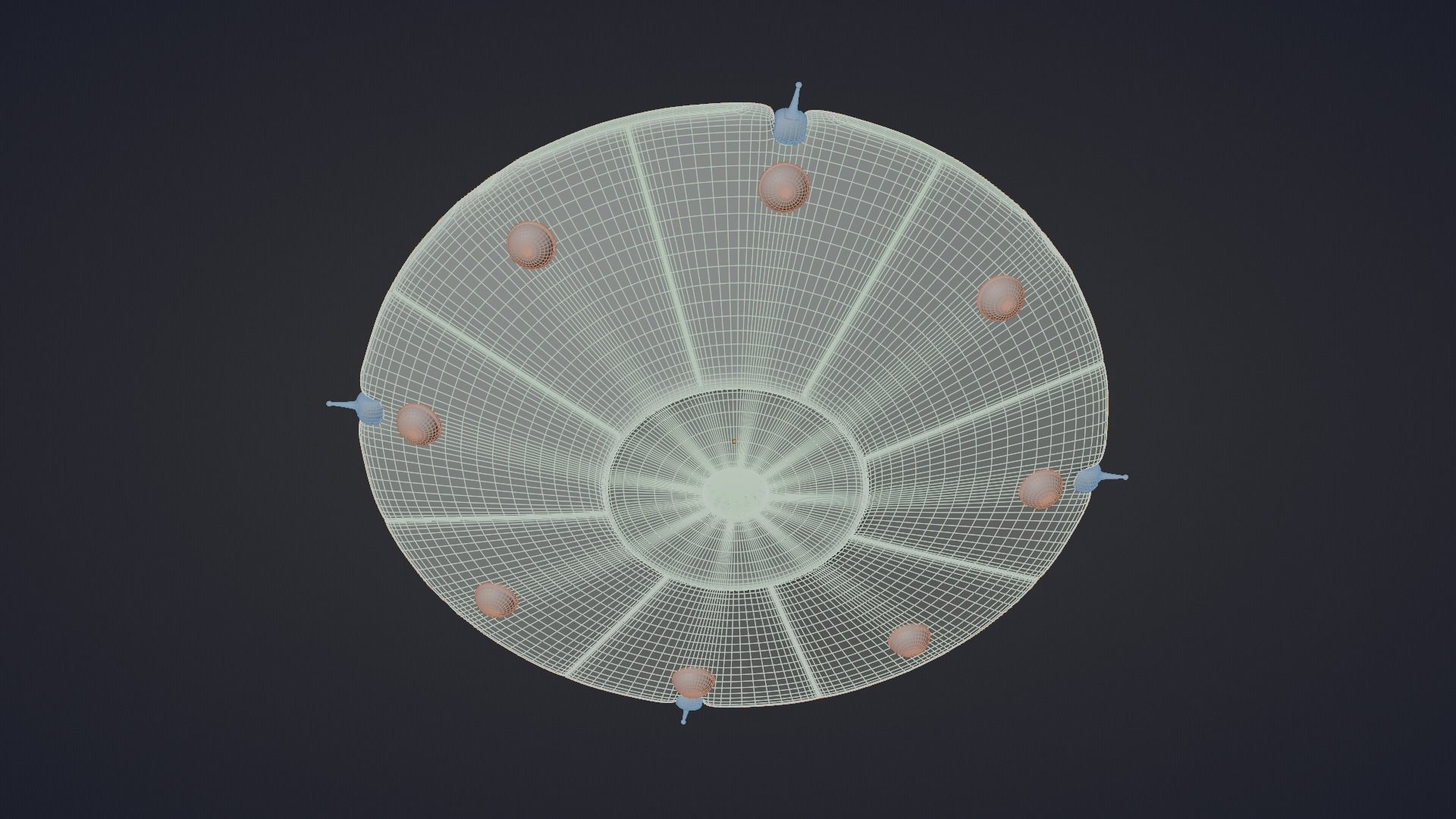 UFO Alien Ship 3D model_7