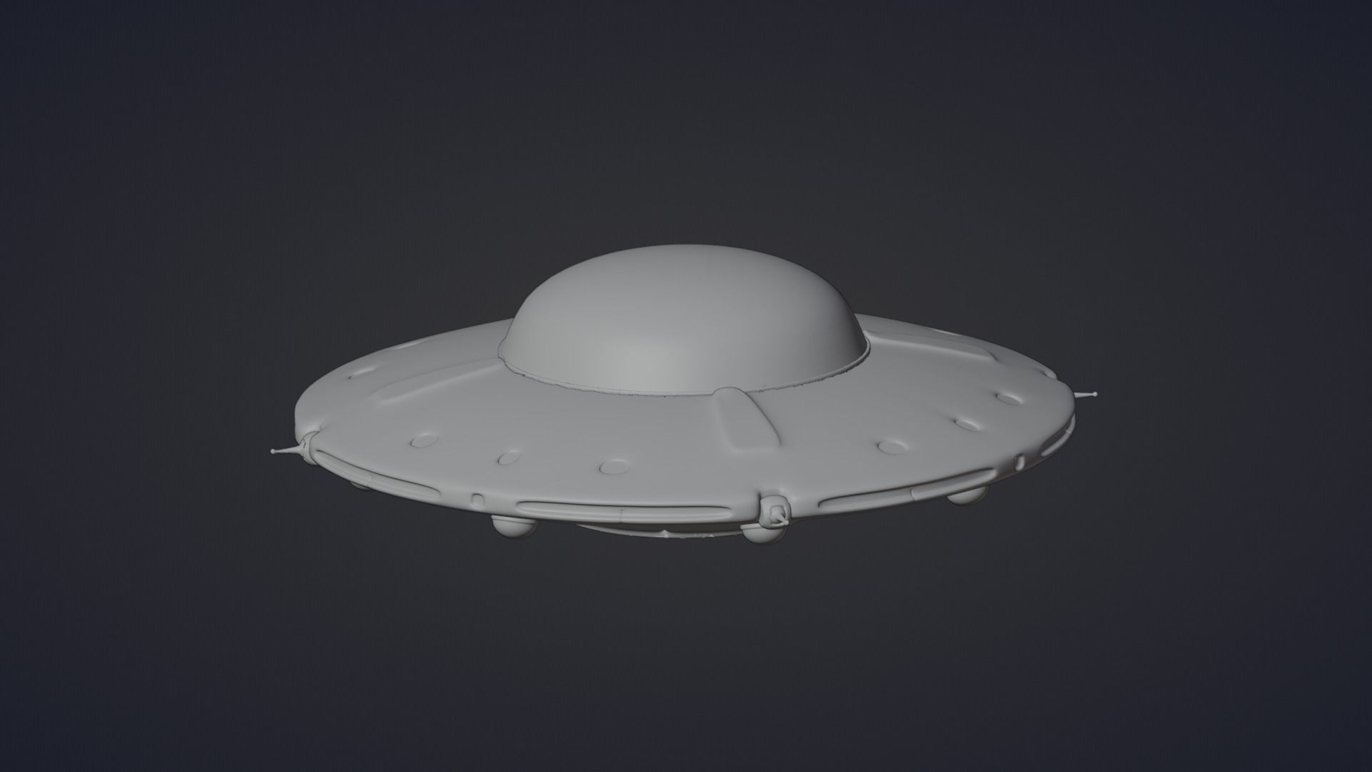 UFO Alien Ship 3D model_6