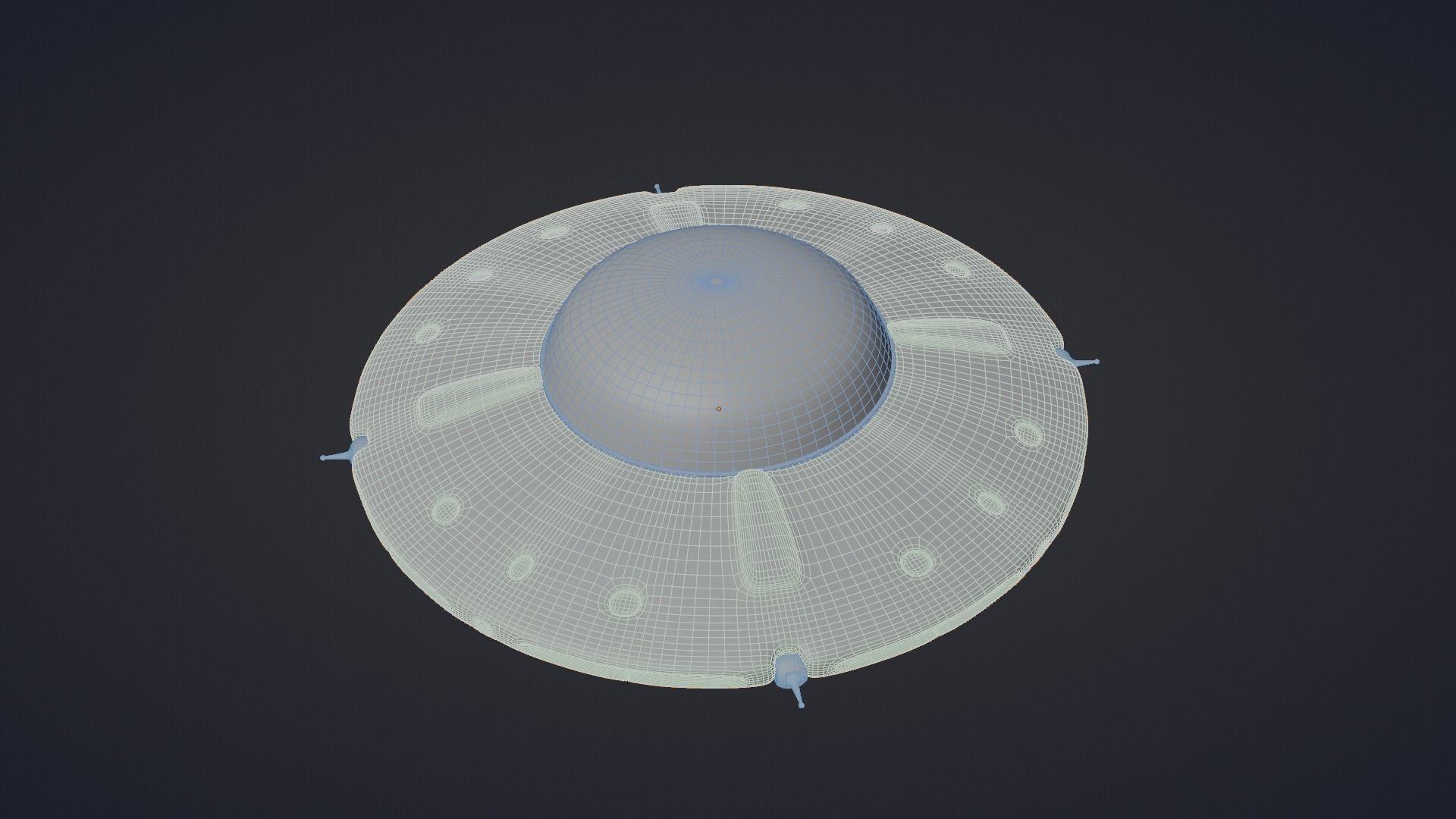 UFO Alien Ship 3D model_12