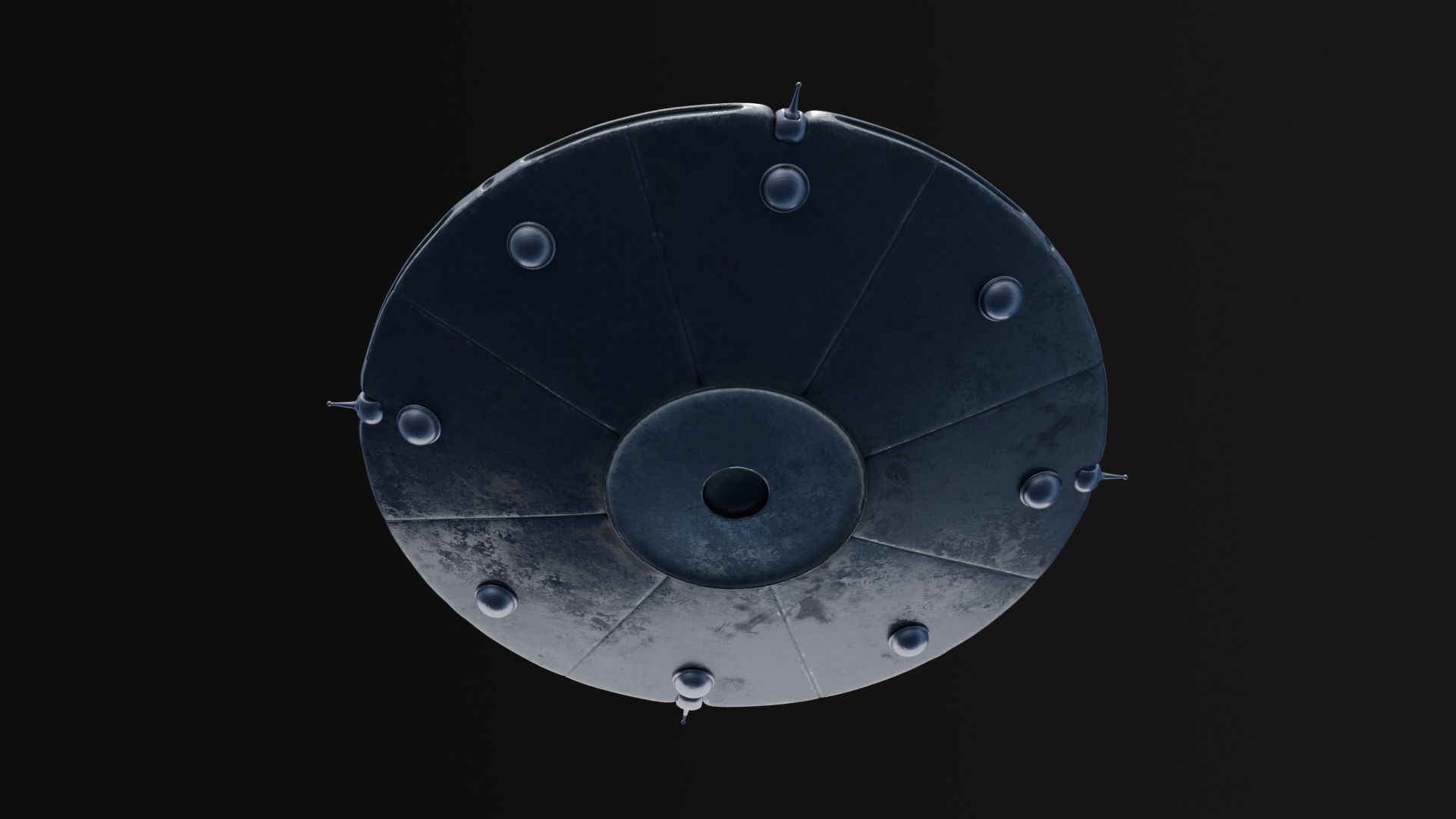 UFO Alien Ship 3D model_3