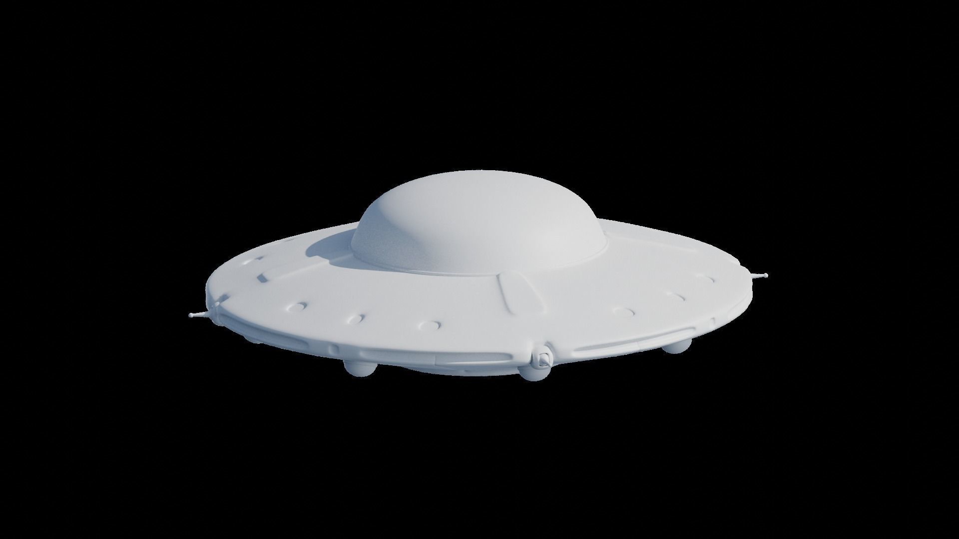 UFO Alien Ship 3D model_5