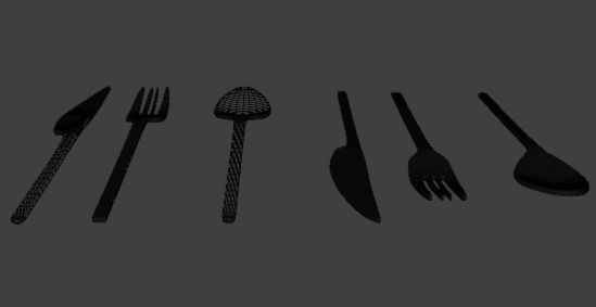 flatware Free 3D model_4