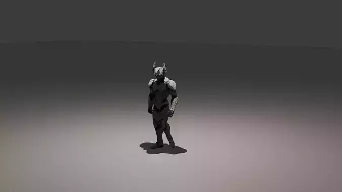 sci fi robot Low-poly 3D model sci fi robot Low-poly 3D model