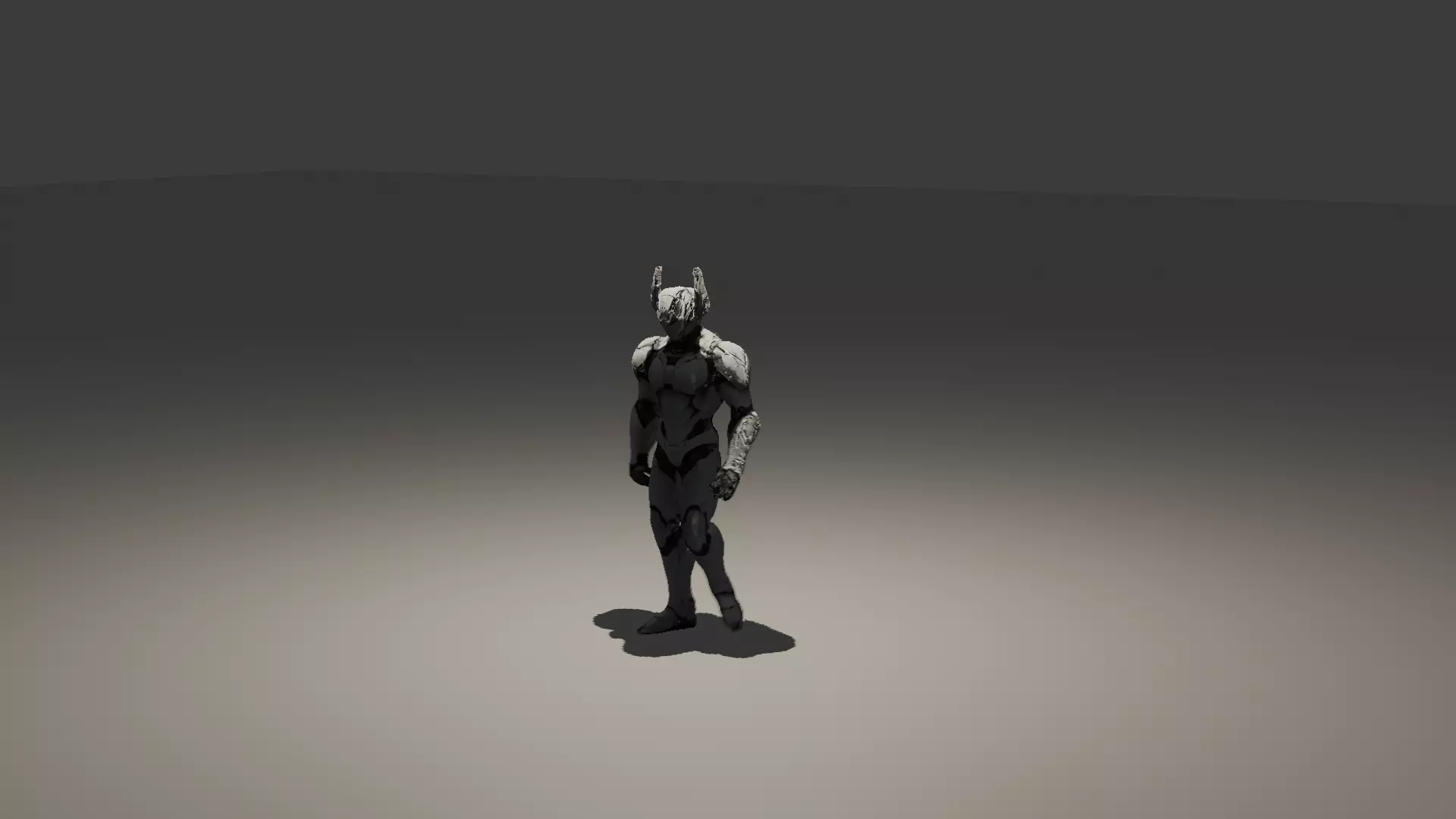 sci fi robot Low-poly 3D model_0