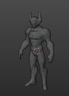 sci fi robot Low-poly 3D model_2