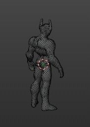 sci fi robot Low-poly 3D model_3