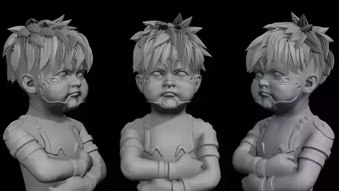 Yuji Itadori Sukuna Jujutsu Kaisen Stylish Baby Pose - 01 3D print model