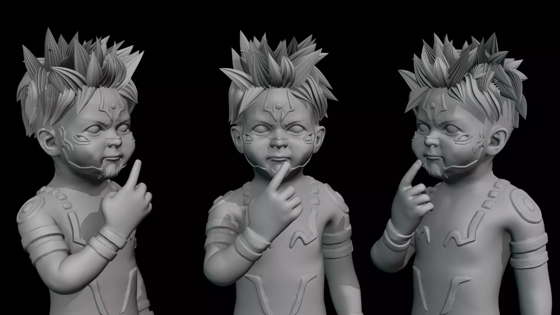 Yuji Itadori Sukuna Jujutsu Kaisen Stylish Baby Pose - 03 3D print model_0