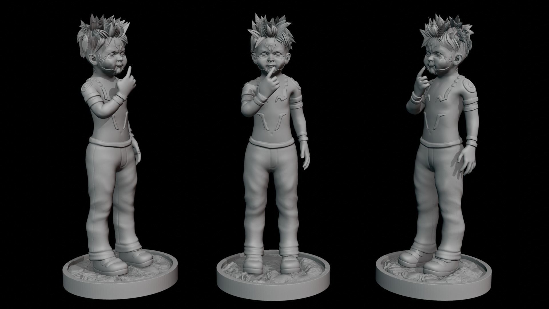 Yuji Itadori Sukuna Jujutsu Kaisen Stylish Baby Pose - 03 3D print model_1