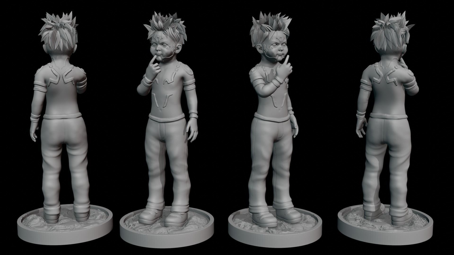 Yuji Itadori Sukuna Jujutsu Kaisen Stylish Baby Pose - 03 3D print model_2
