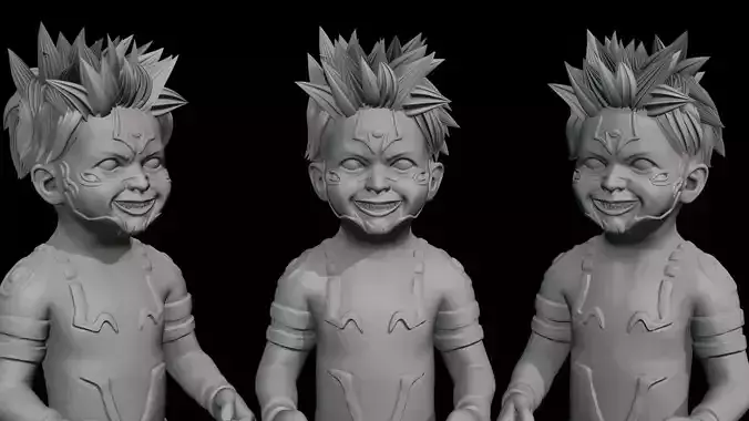 Yuji Itadori  Sukuna Jujutsu Kaisen Stylish Baby Pose - 04 3D print model