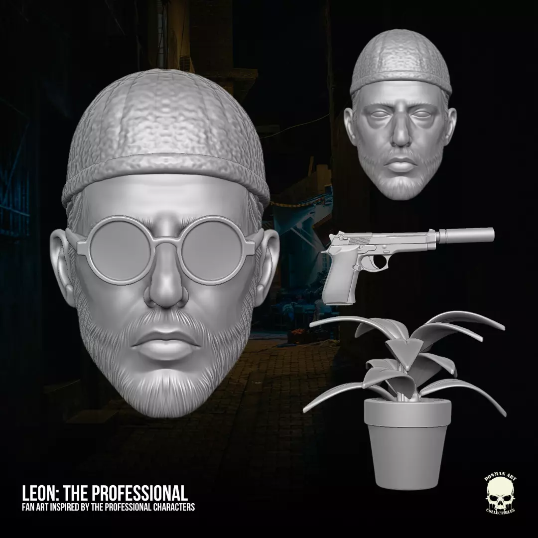 Leon The proffesional 3D printable File For Action Figures 3D print model_0